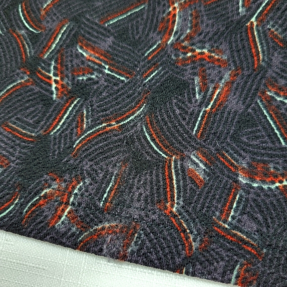 LuLaRoe Cassie SKIRT Womens Size 3XL Black Gray Red Aqua Pull-on Abstract NWT - Picture 15 of 16